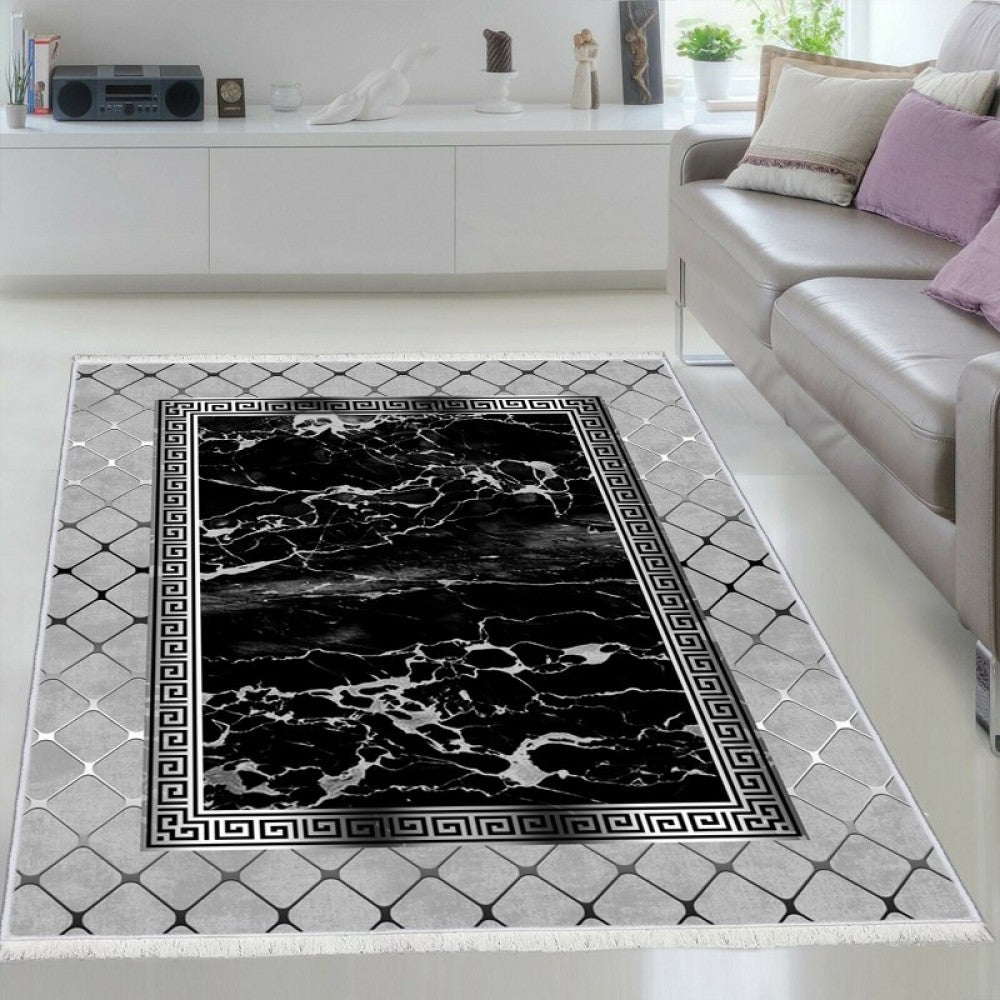 Bambu 801 Grey & Black Marble in various sizes