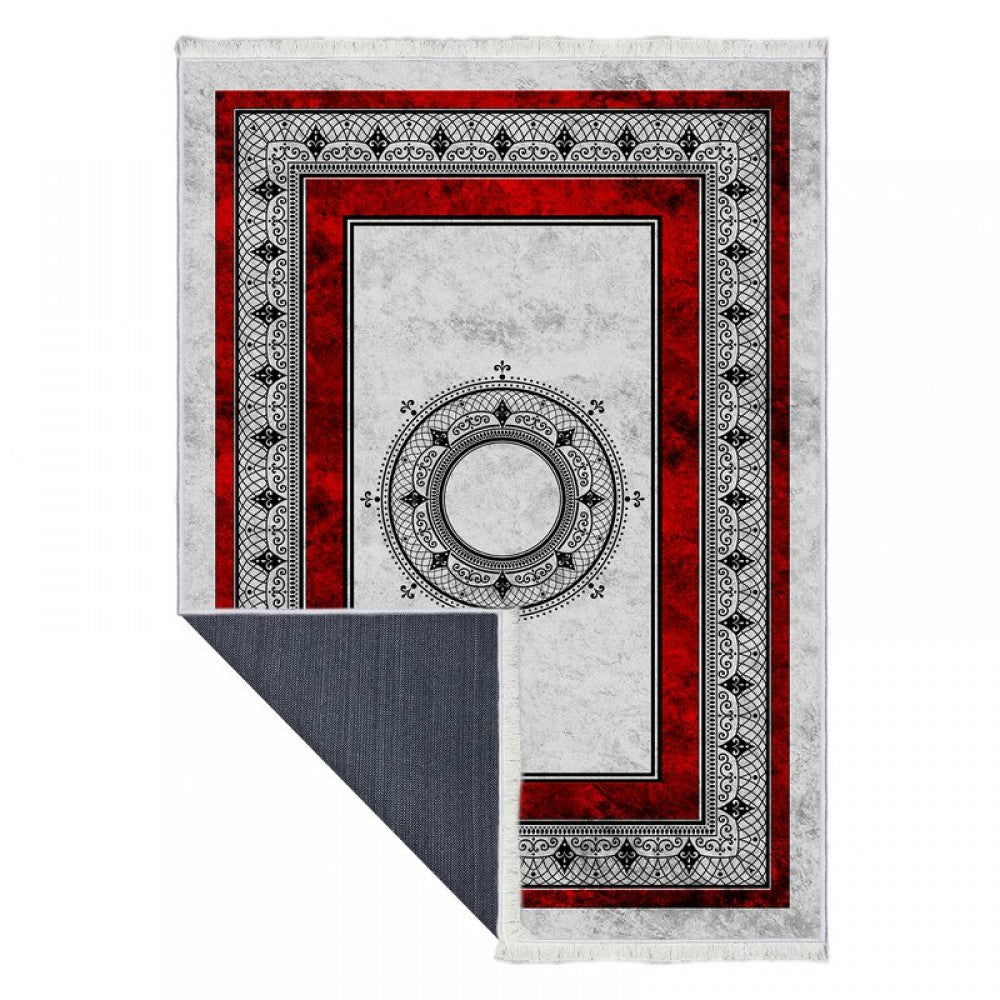 Carpet 833 Red & Gray