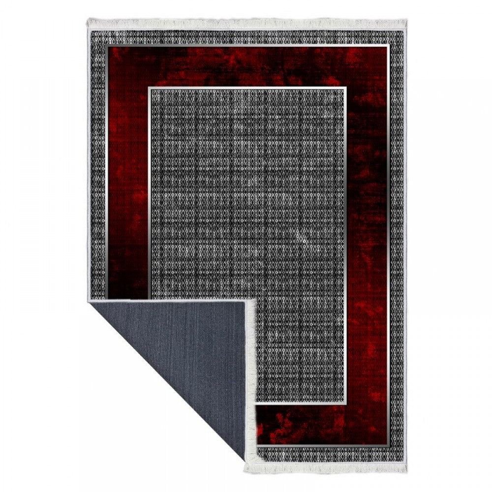 Carpet 841 Red & Gray