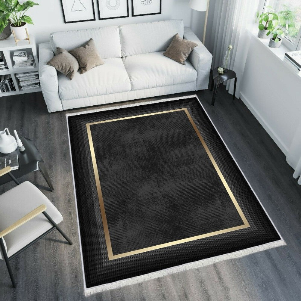 Carpet 831 Black &amp; Gold